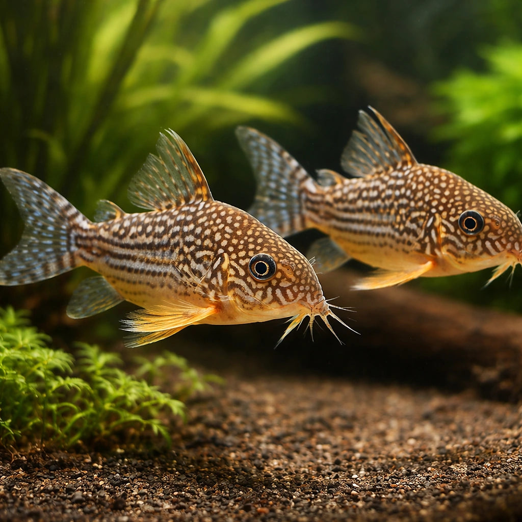 best algae eating fish — Catfish cory pleco for sale UK — AI pair planted view