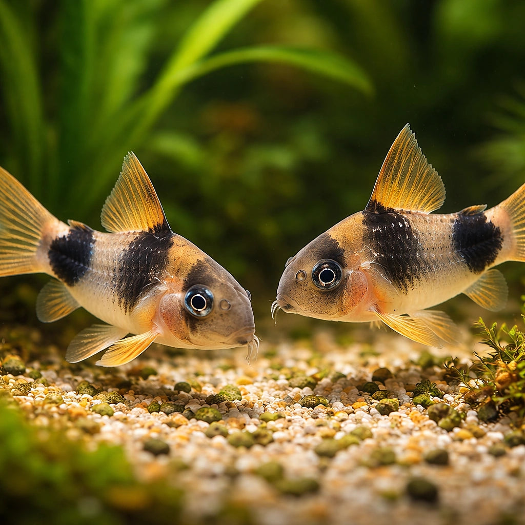 best algae eating fish — Catfish cory pleco for sale UK — AI pair planted view