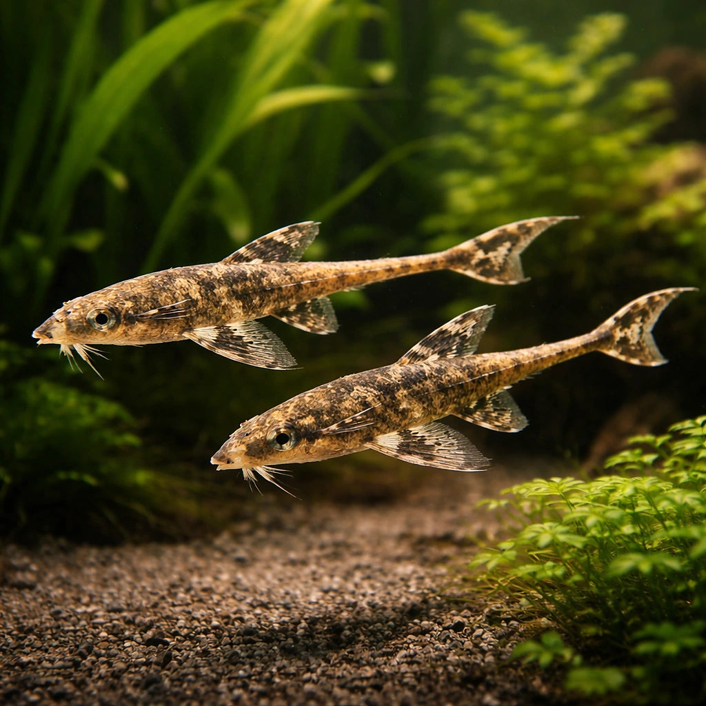 best algae eating fish — Catfish cory pleco for sale UK — AI pair planted view