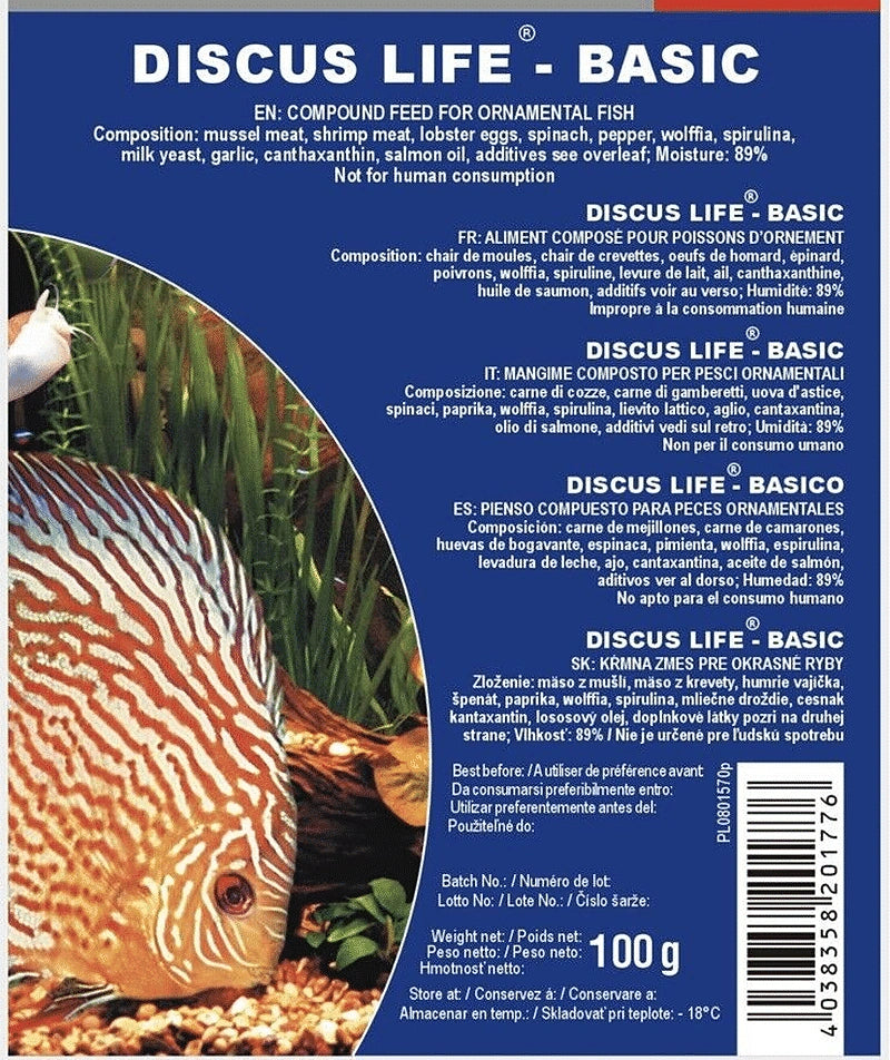 Discus Food 100g Frozen Fish Food - UK — Frozen Food-in Blisters