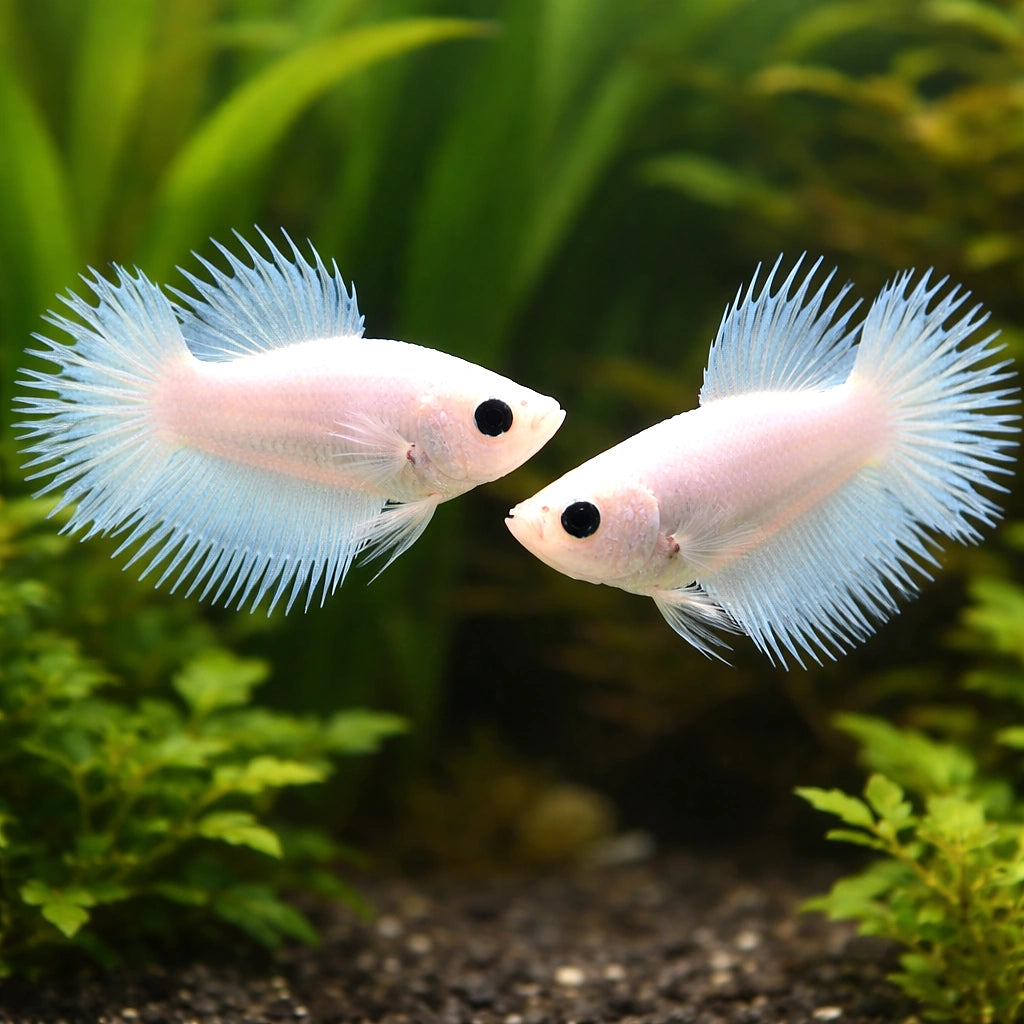 betta fish temperature — Betta Fighter fish for sale UK — AI pair planted view