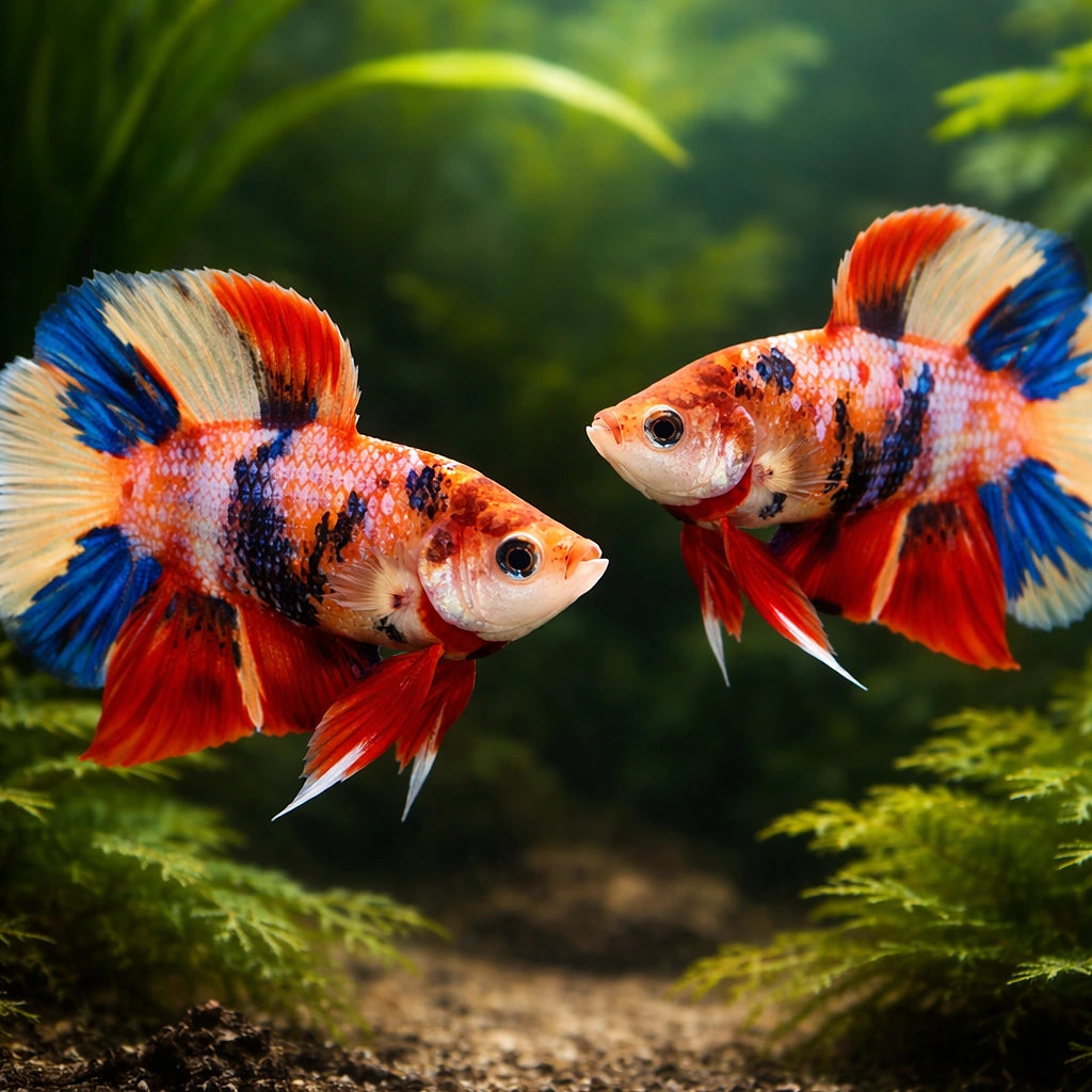 betta fish temperature — Betta Fighter fish for sale UK — AI pair planted view