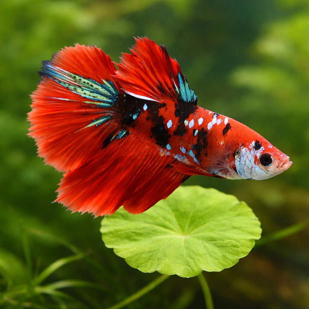 betta fish temperature — Betta Fighter fish for sale UK — AI scale plant view