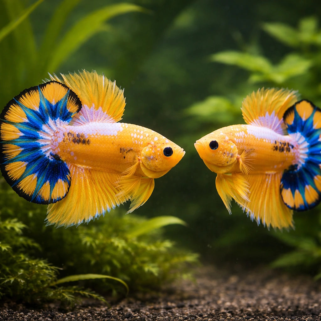 betta fish temperature — Betta Fighter fish for sale UK — AI pair planted view