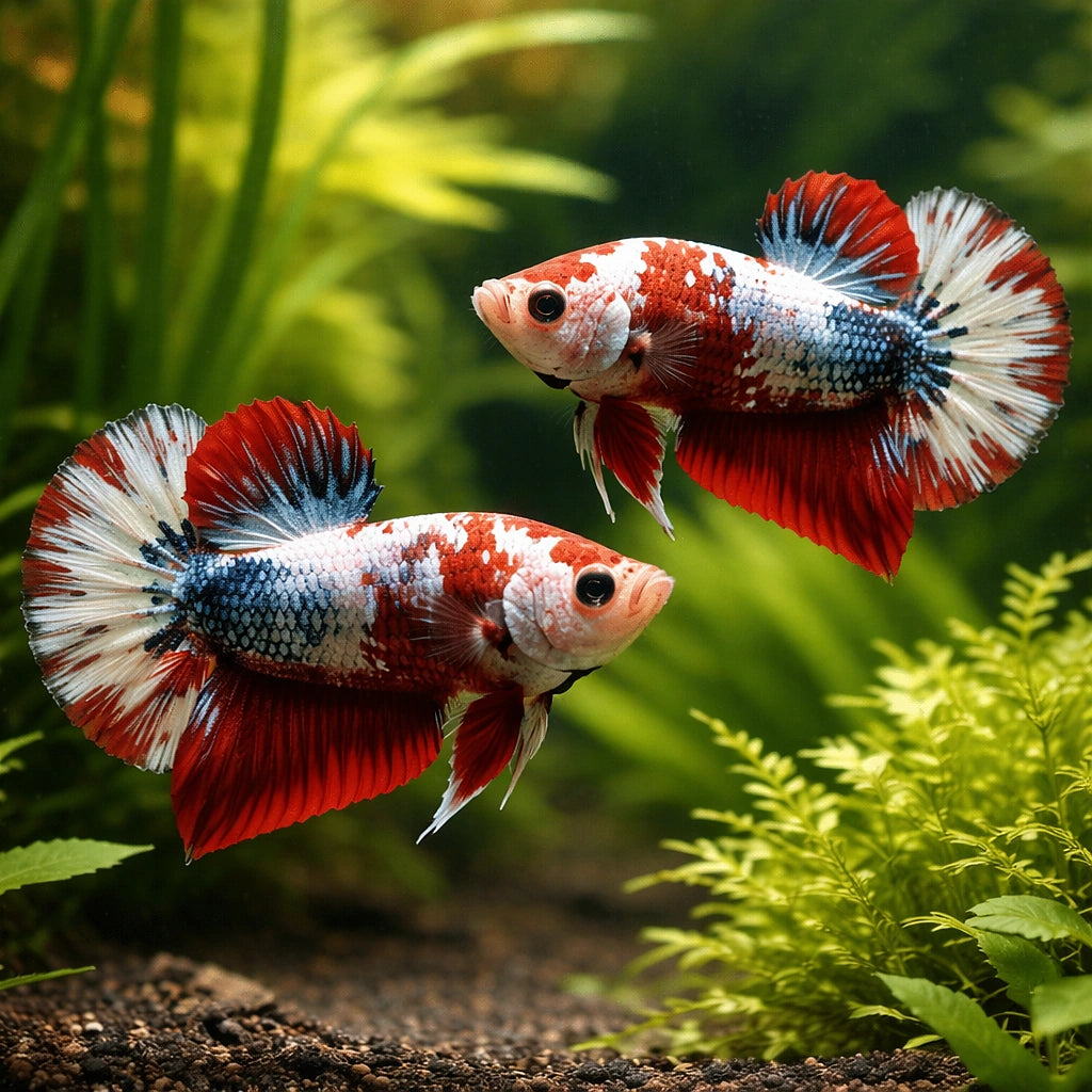 betta fish temperature — Betta Fighter fish for sale UK — AI pair planted view
