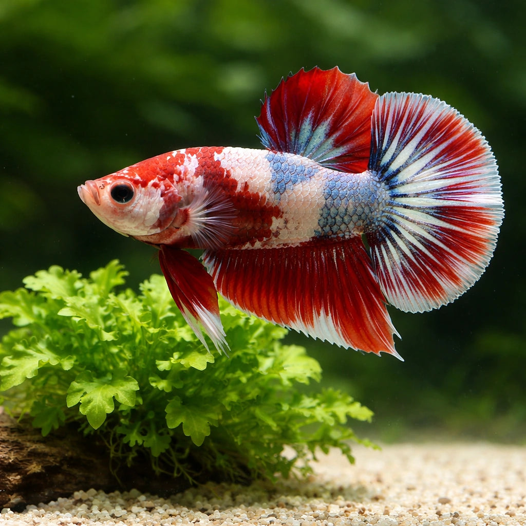 betta fish temperature — Betta Fighter fish for sale UK — AI scale plant view
