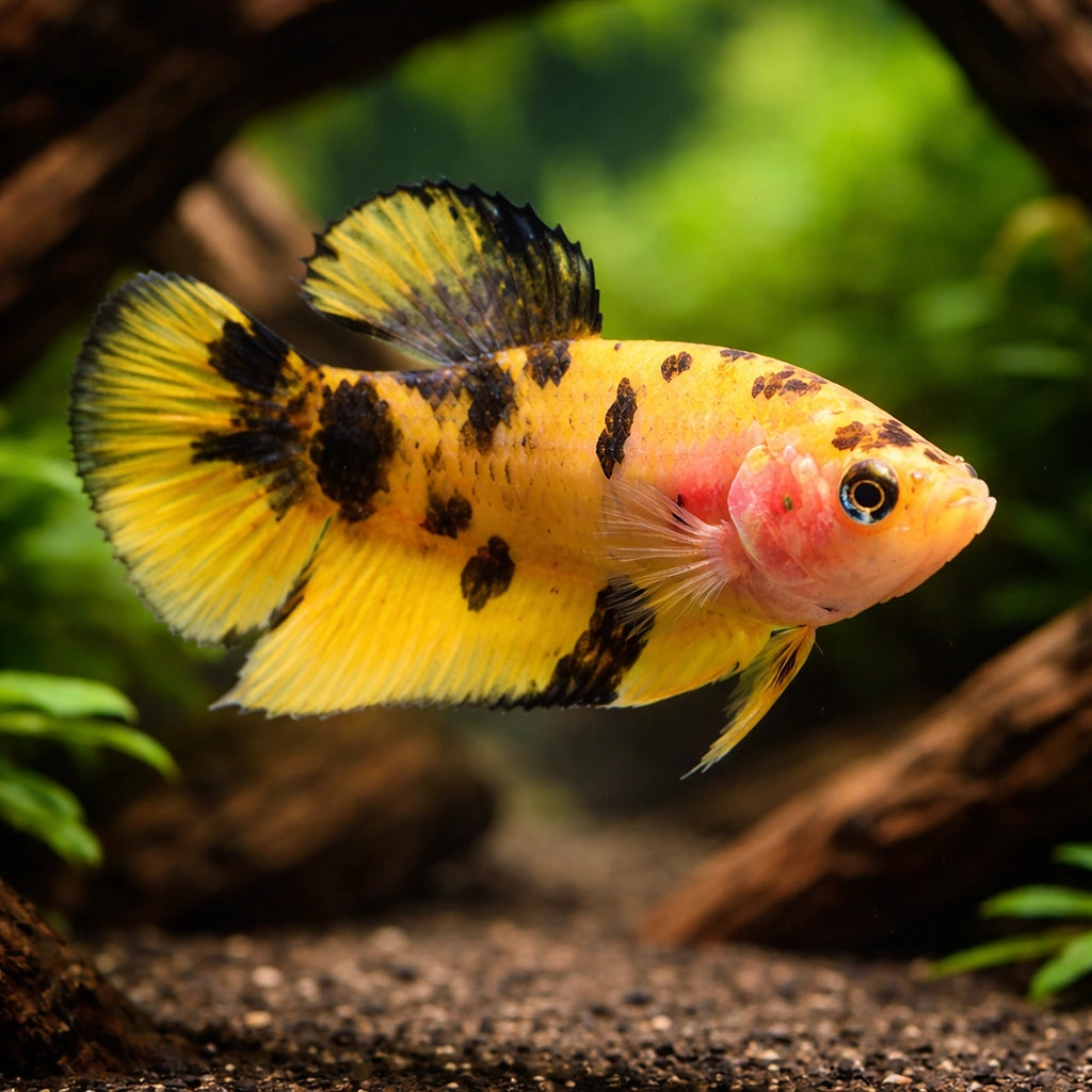 betta fish temperature — Betta Fighter fish for sale UK — AI hero driftwood view
