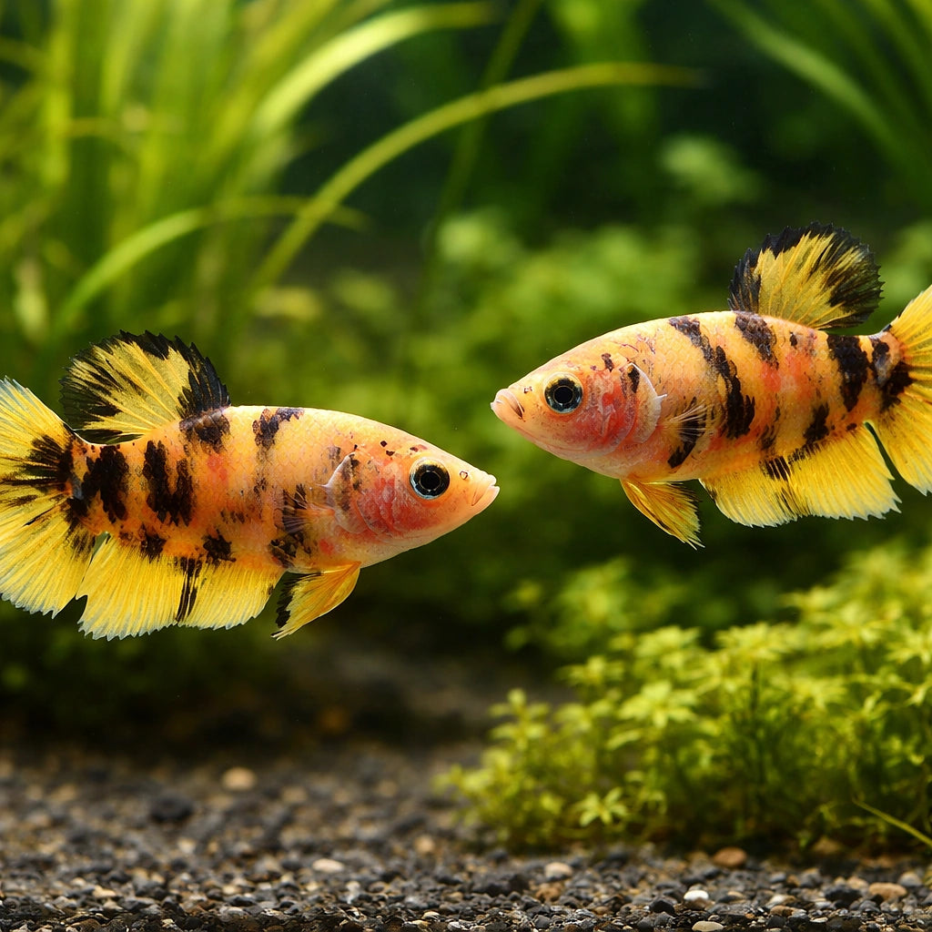 betta fish temperature — Betta Fighter fish for sale UK — AI pair planted view