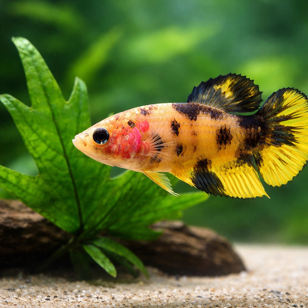 betta fish temperature — Betta Fighter fish for sale UK — AI scale plant view