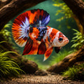 betta fish temperature — Betta Fighter fish for sale UK — AI hero driftwood view