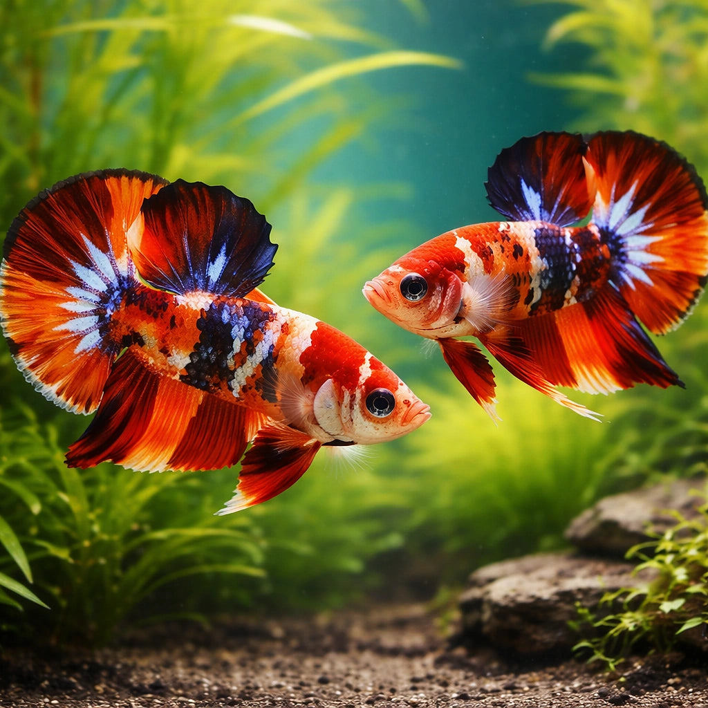 betta fish temperature — Betta Fighter fish for sale UK — AI pair planted view