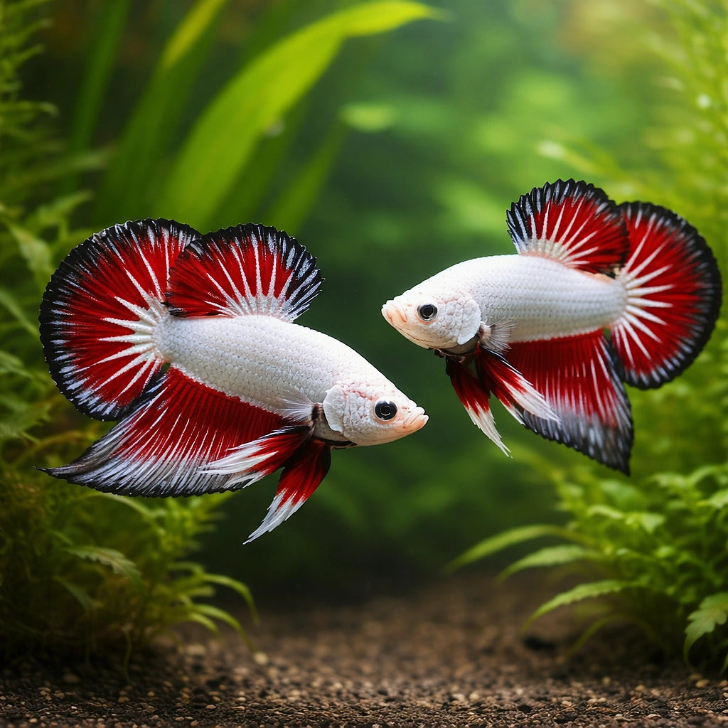betta fish temperature — Betta Fighter fish for sale UK — AI pair planted view