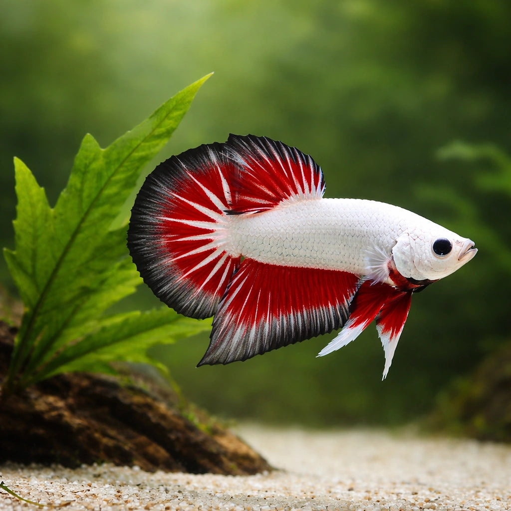 betta fish temperature — Betta Fighter fish for sale UK — AI scale plant view