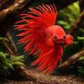 betta fish temperature — Betta Fighter fish for sale UK — AI hero driftwood view