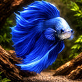 betta fish temperature — Betta Fighter fish for sale UK — AI hero driftwood view