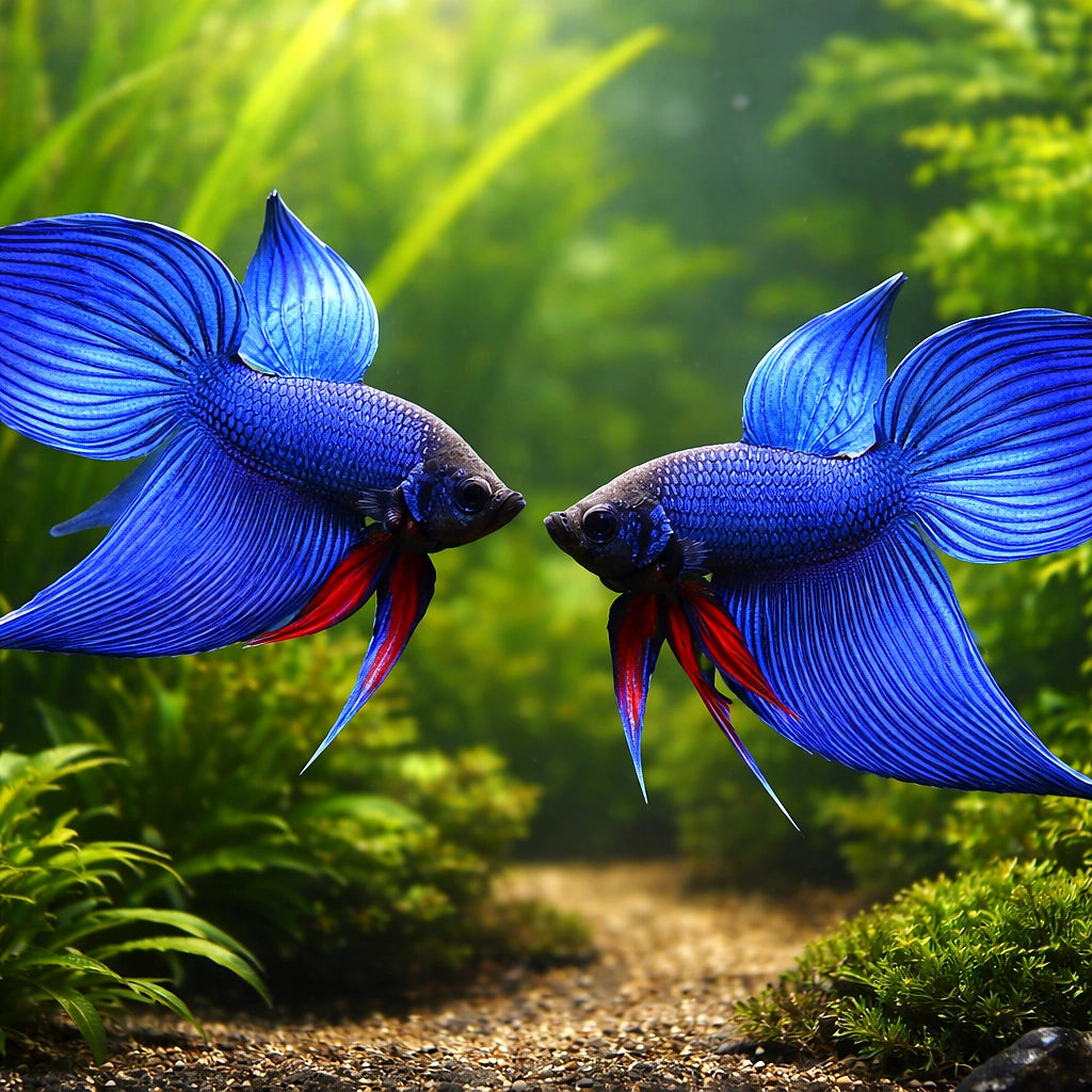 betta fish temperature — Betta Fighter fish for sale UK — AI pair planted view