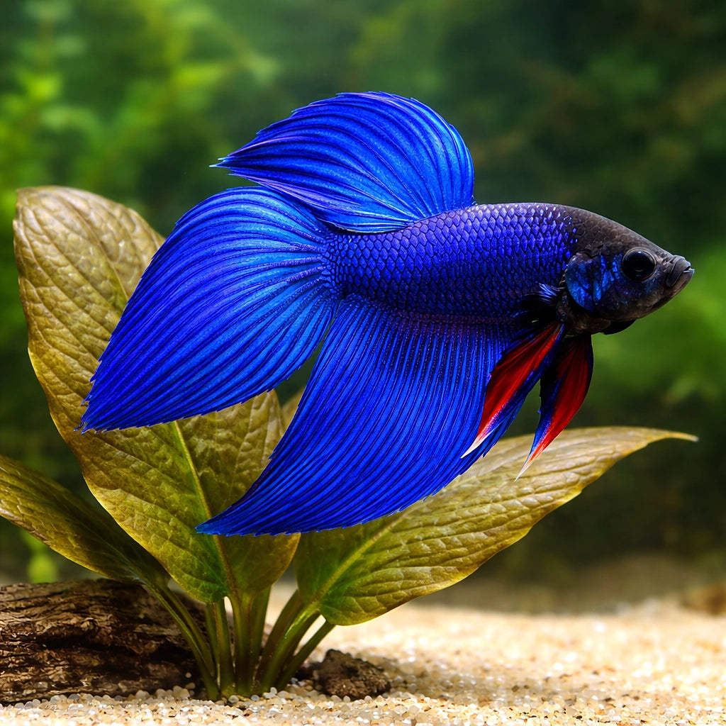 betta fish temperature — Betta Fighter fish for sale UK — AI scale plant view