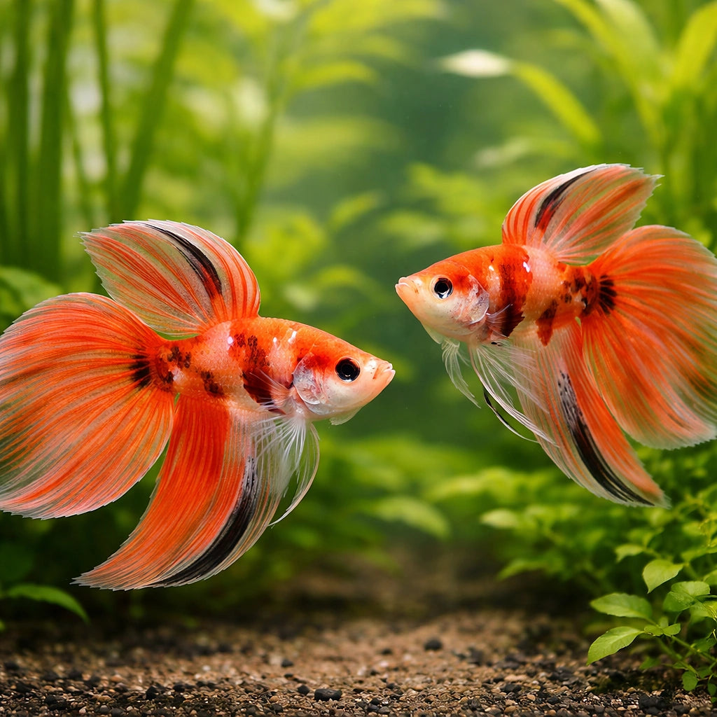 betta fish temperature — Betta Fighter fish for sale UK — AI pair planted view