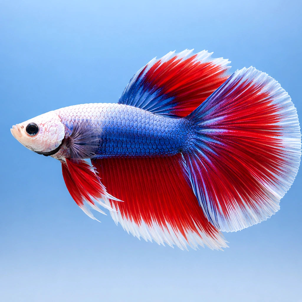 Betta paradise mixed colors 1,9 l — tropical fish for sale UK — AI side clean view