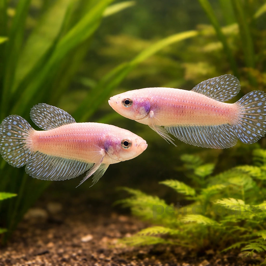 Betta spl. female Alien blue L — tropical fish for sale UK — AI pair planted view