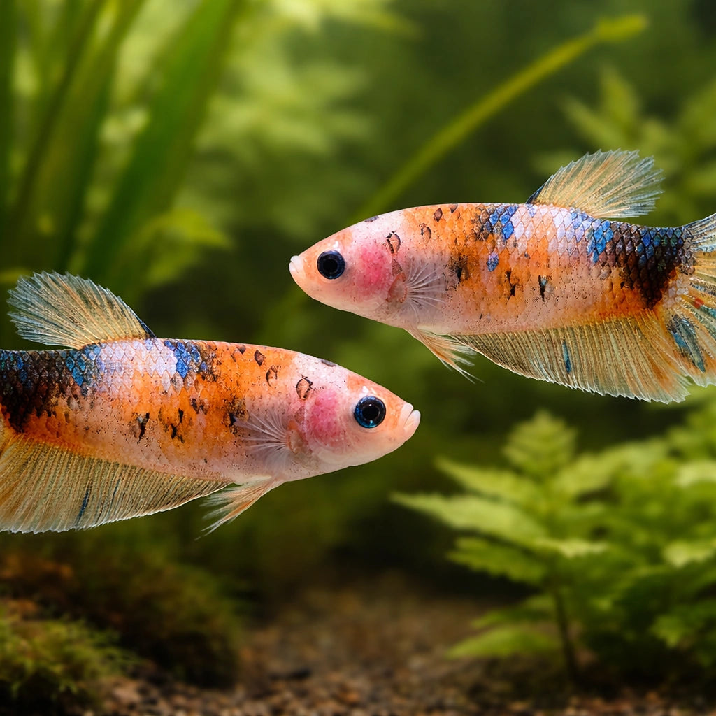 Betta spl. female Giant Nemo XL — tropical fish for sale UK — AI pair planted view