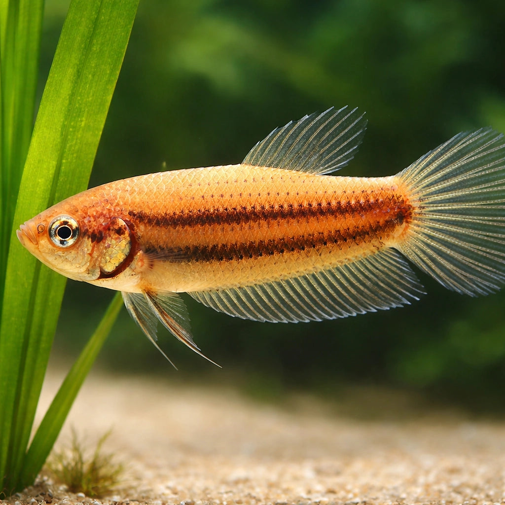Betta spl. female Mahachaiensis XL — tropical fish for sale UK — AI scale plant view