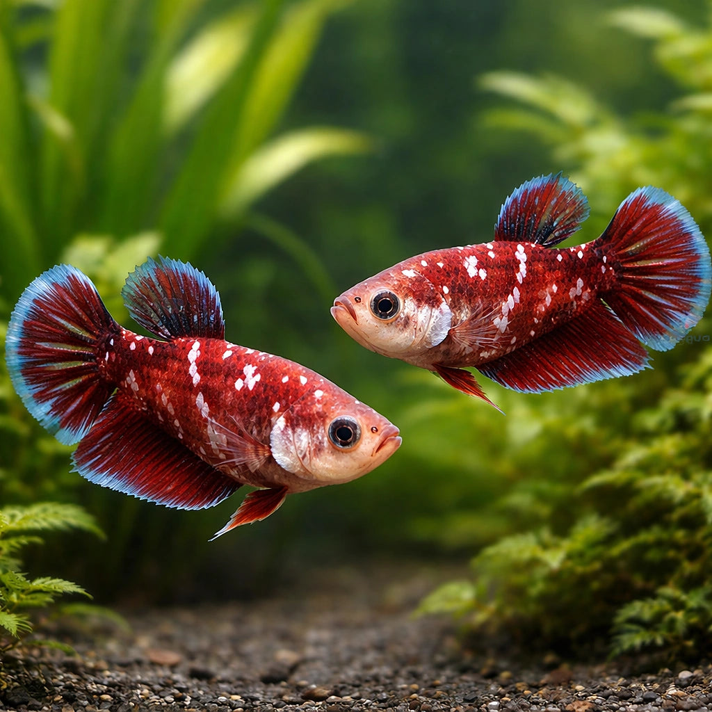 Betta spl. female plakat galaxy L — tropical fish for sale UK — AI pair planted view