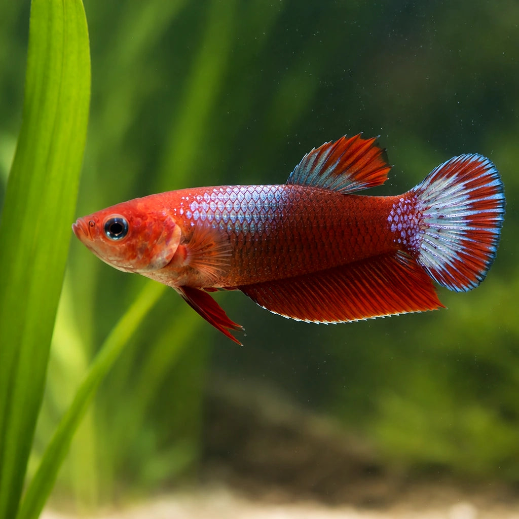 Betta spl. female plakat mix L — tropical fish for sale UK — AI scale plant view