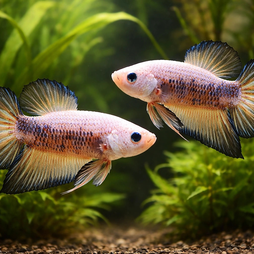 Betta spl. male Giant A grade 6 - — tropical fish for sale UK — AI pair planted view