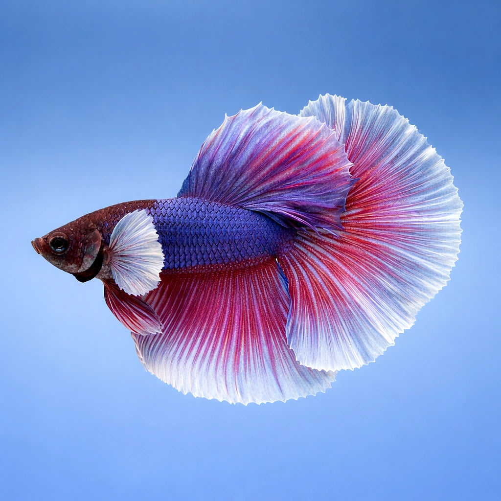 Betta spl. male halfmoon big ears XL — tropical fish for sale UK — AI side clean view