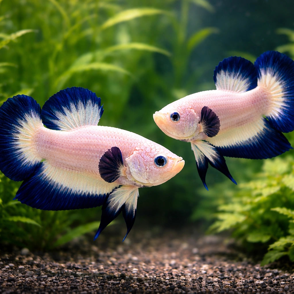 Betta spl. male plakat Blue rim XL — tropical fish for sale UK — AI pair planted view