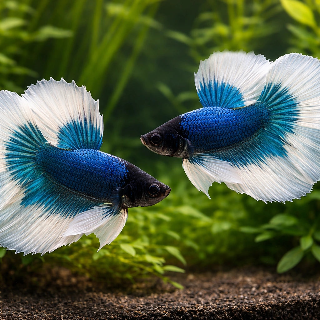 Betta spl. male SuperDelta Butterfly XL — tropical fish for sale UK — AI pair planted view