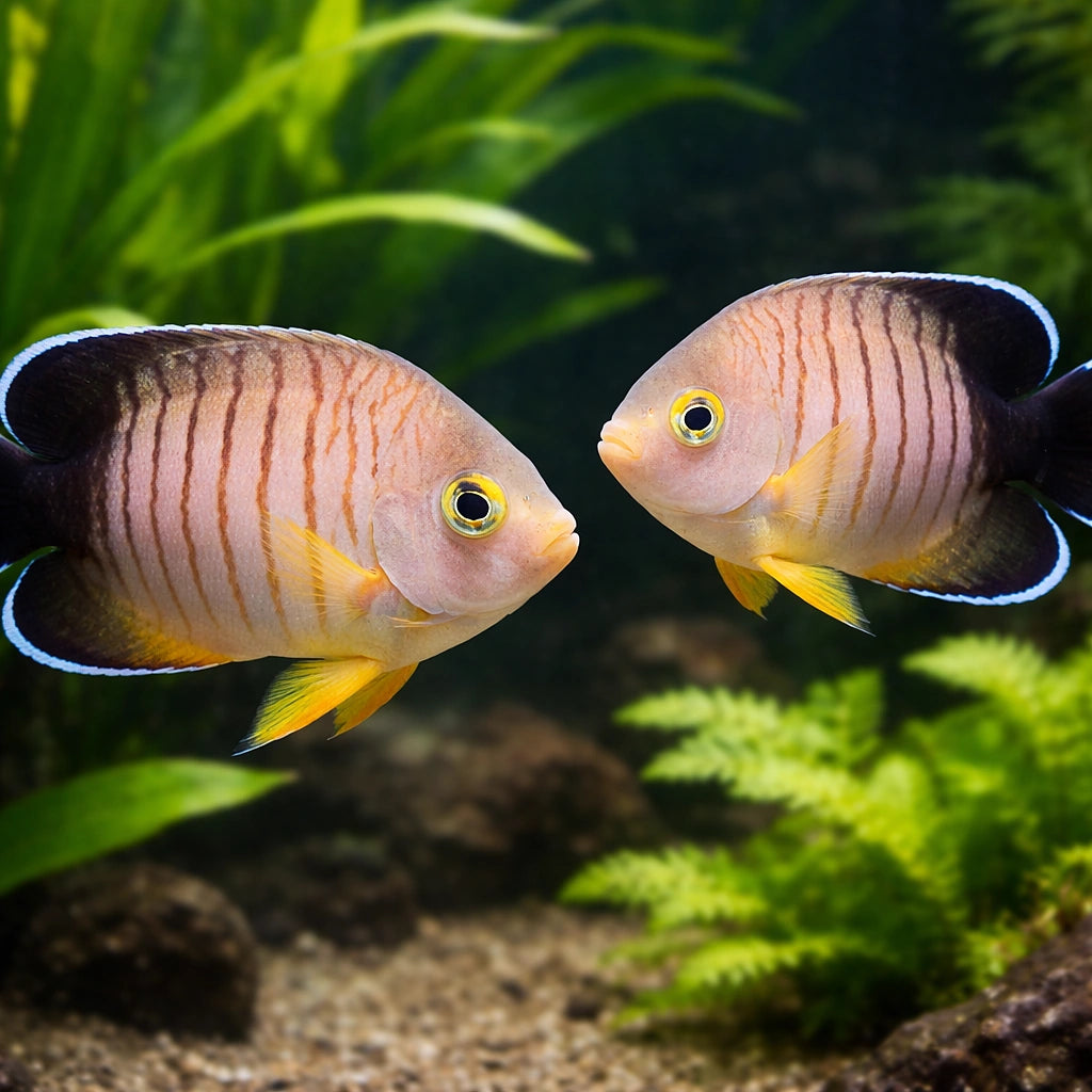 Bibespield Pygmy Angel M — tropical fish for sale UK — AI pair planted view