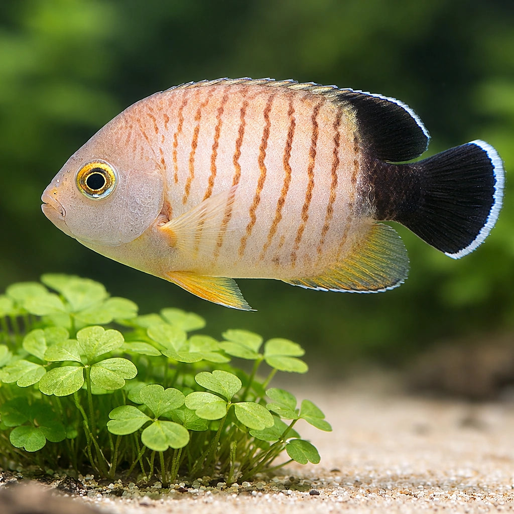 Bibespield Pygmy Angel M — tropical fish for sale UK — AI scale plant view