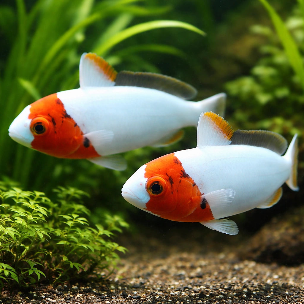 Bicolour Parrotfish M — tropical fish for sale UK — AI pair planted view