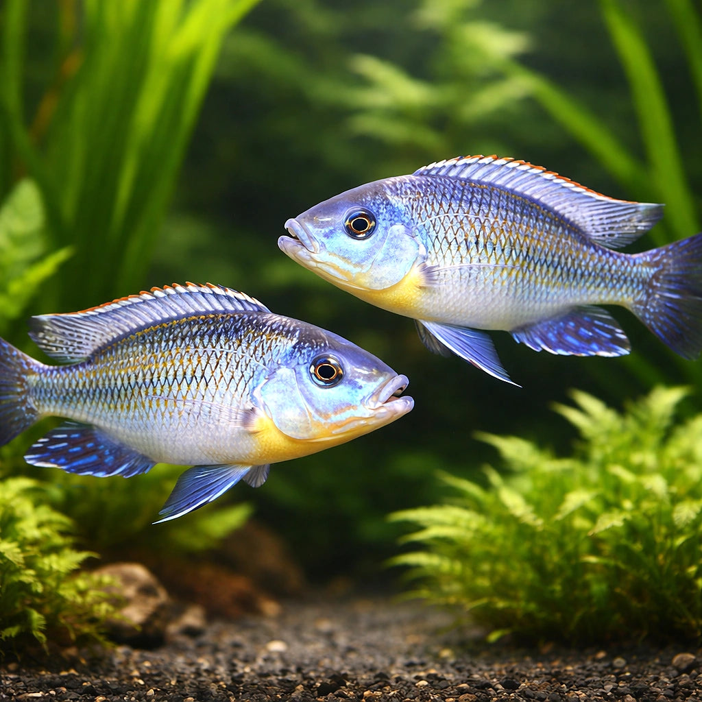 Big-Lipped Cichlid — tropical fish for sale UK — AI pair planted view