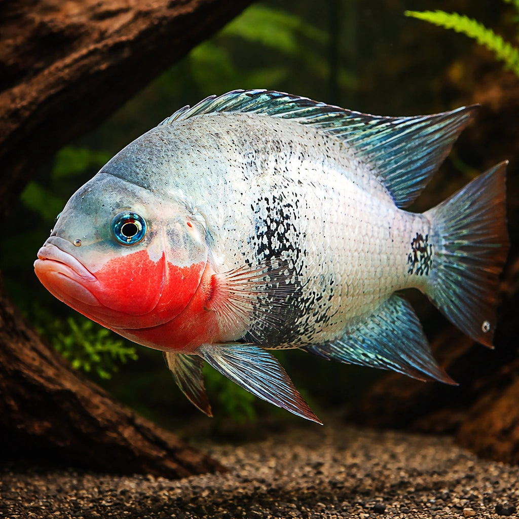Black Belt Cichlid — tropical fish for sale UK — AI hero driftwood view
