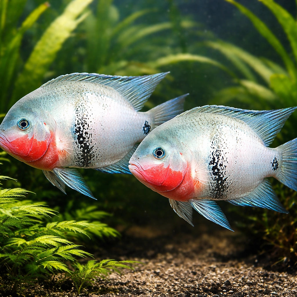 Black Belt Cichlid — tropical fish for sale UK — AI pair planted view