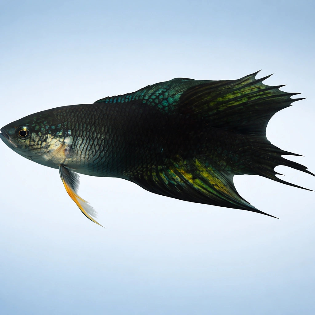 Black Paradise Fish — tropical fish for sale UK — AI side clean view