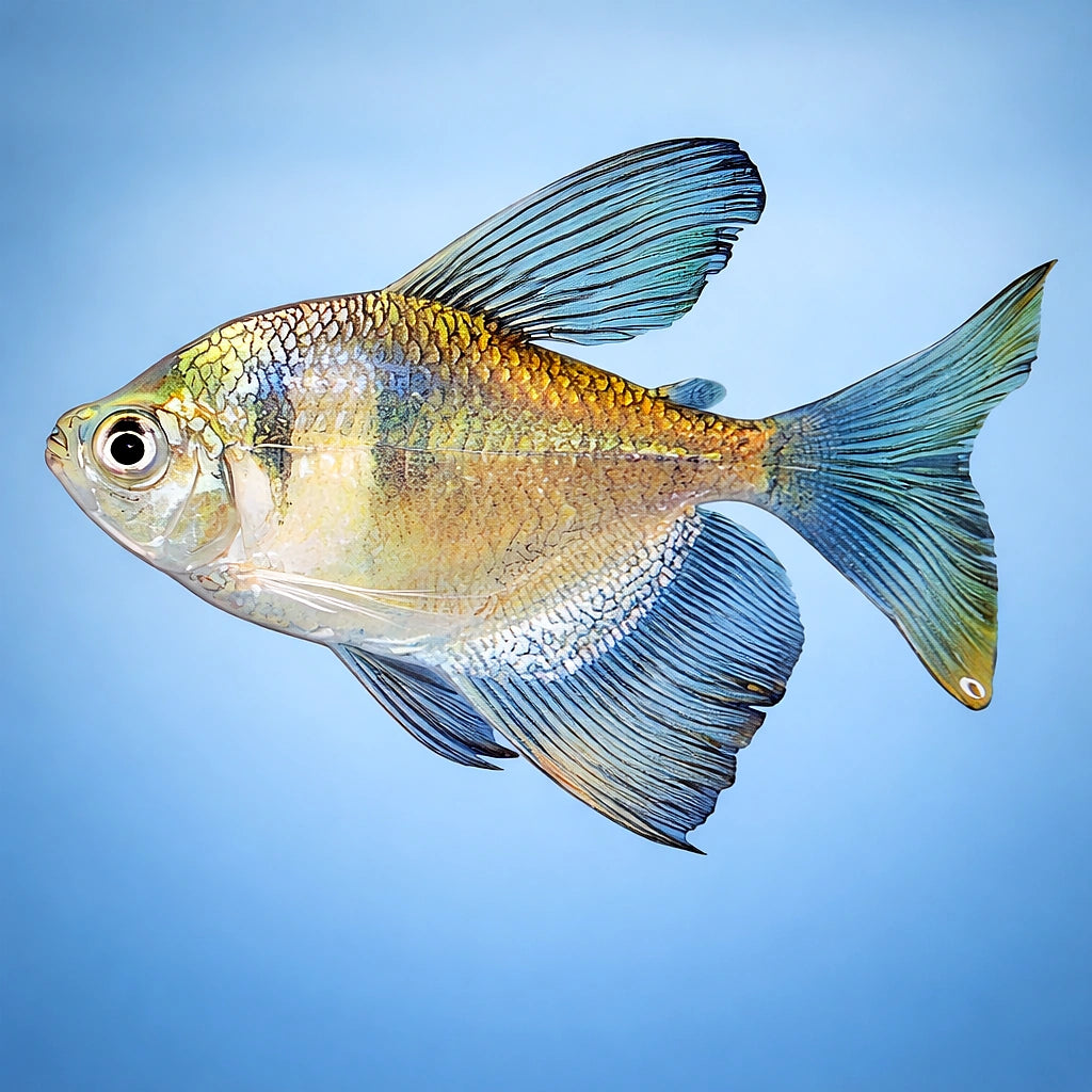 Black Widow long fin — tropical fish for sale UK — AI side clean view
