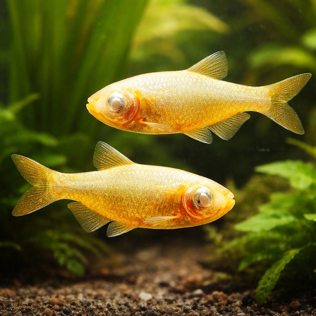 Blind Cave Tetra — tropical fish for sale UK — AI pair planted view