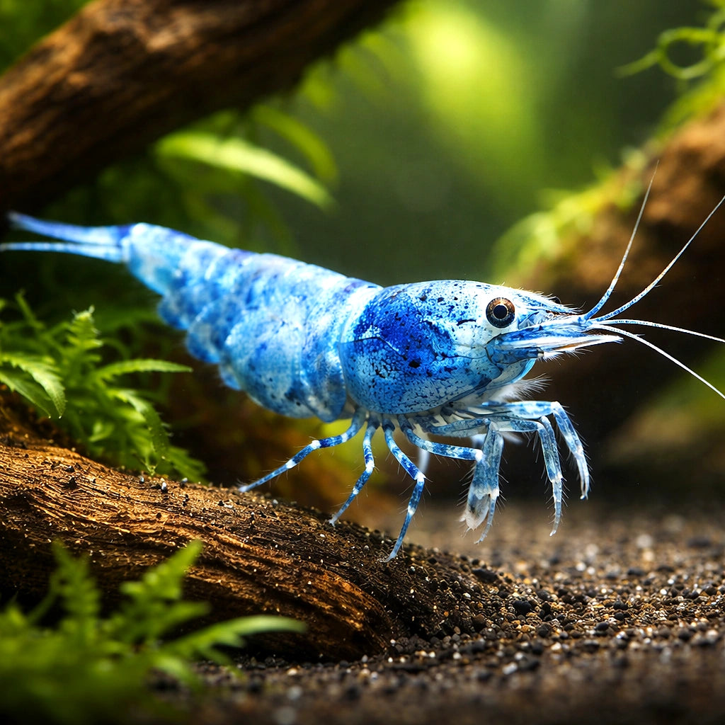 Blue Bolt — Shrimp for sale UK — AI hero driftwood view