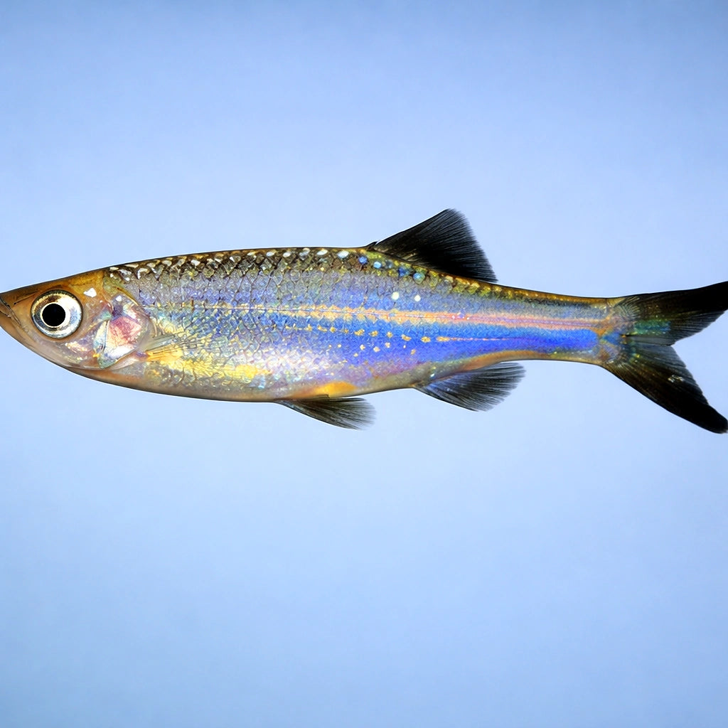 Blue Danio, Kerr`s Danio — tropical fish for sale UK — AI side clean view