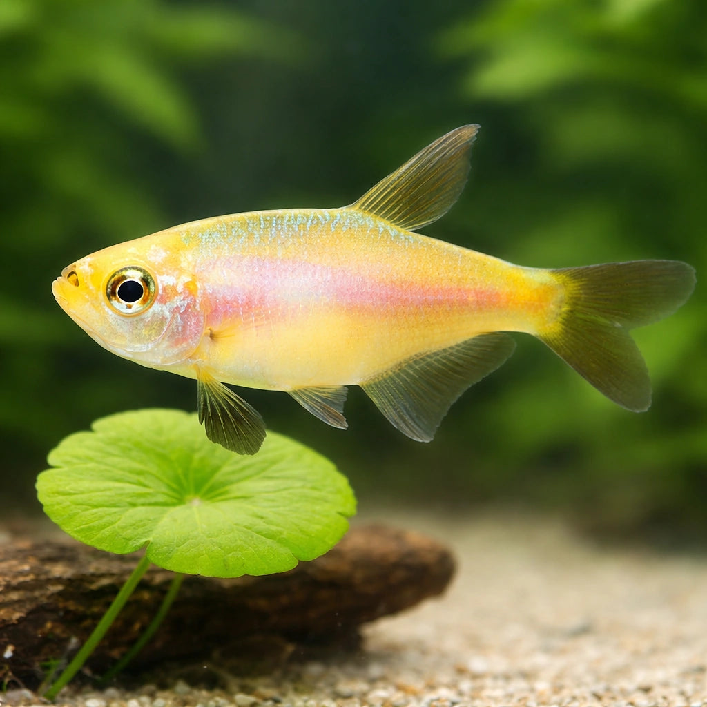 Blue Emperor - Gold — tropical fish for sale UK — AI scale plant view
