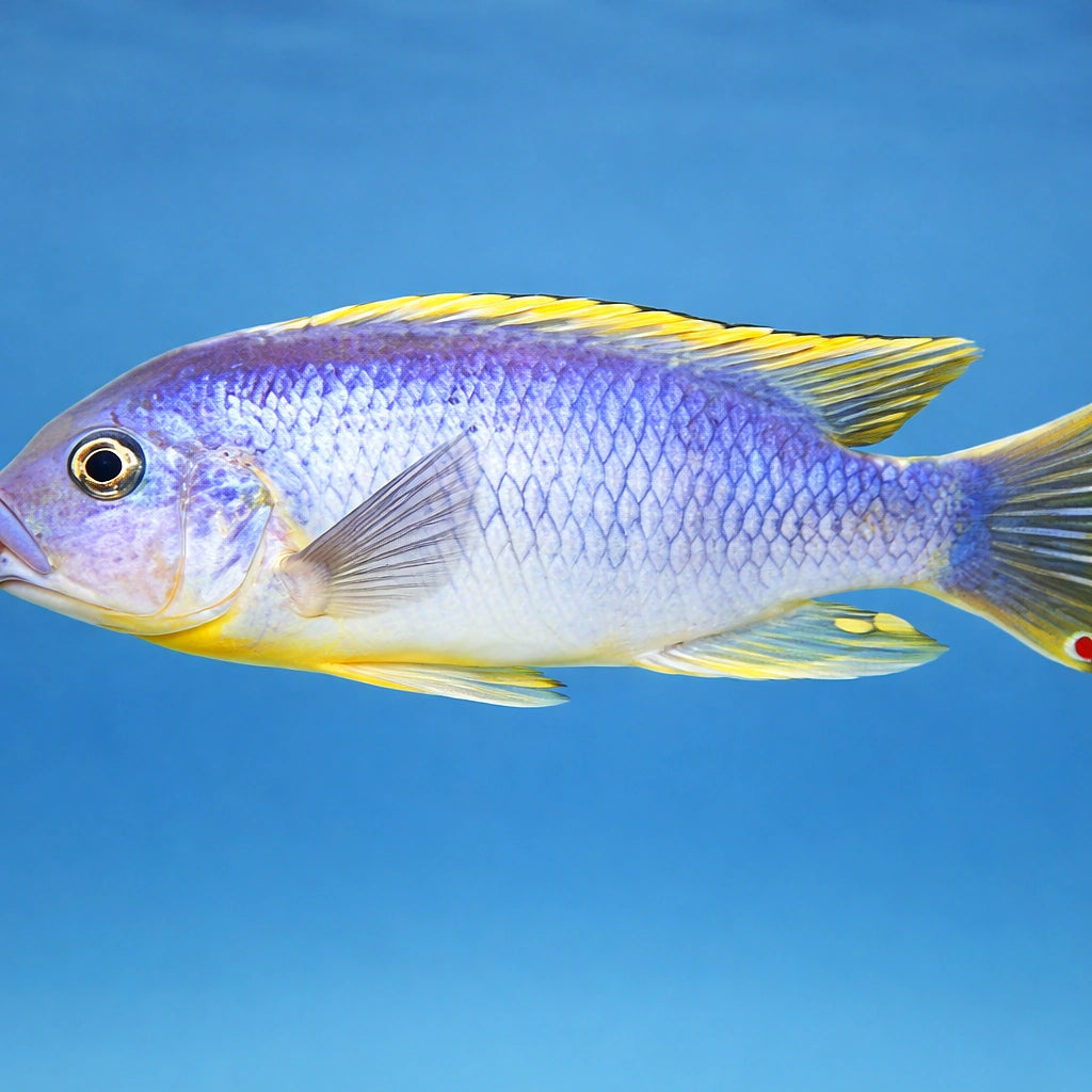 Blue Petrotilapia, Lavender — tropical fish for sale UK — AI side clean view