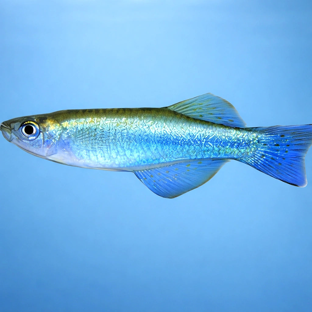 Bluegreen Lampeye, Green La — tropical fish for sale UK — AI side clean view