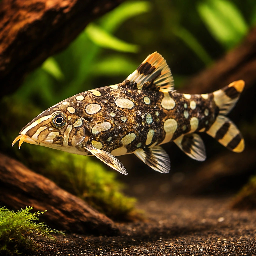 Botia kubotai 6 - — tropical fish for sale UK — AI hero driftwood view