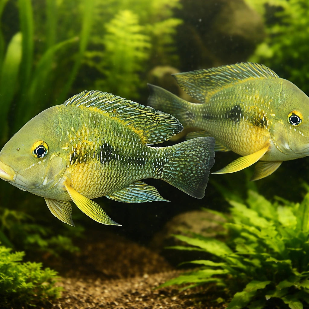 Brasilian High-Hat — tropical fish for sale UK — AI pair planted view