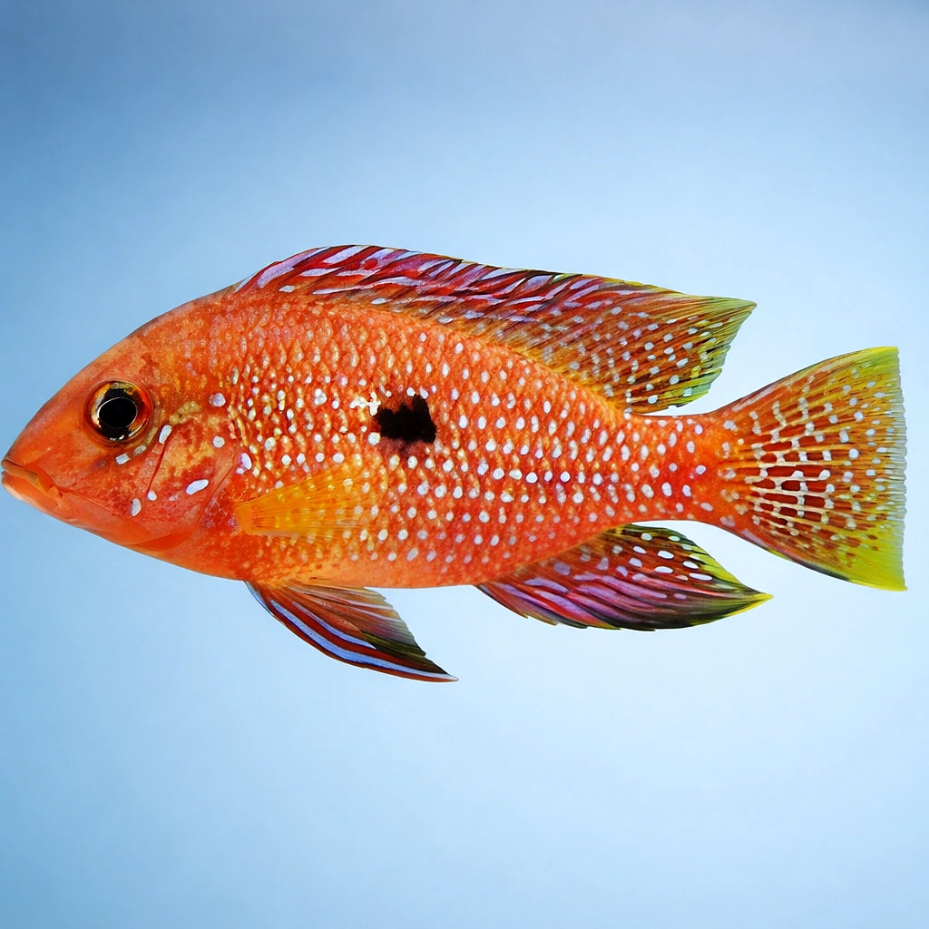 Brasilian High-Hat red — tropical fish for sale UK — AI side clean view