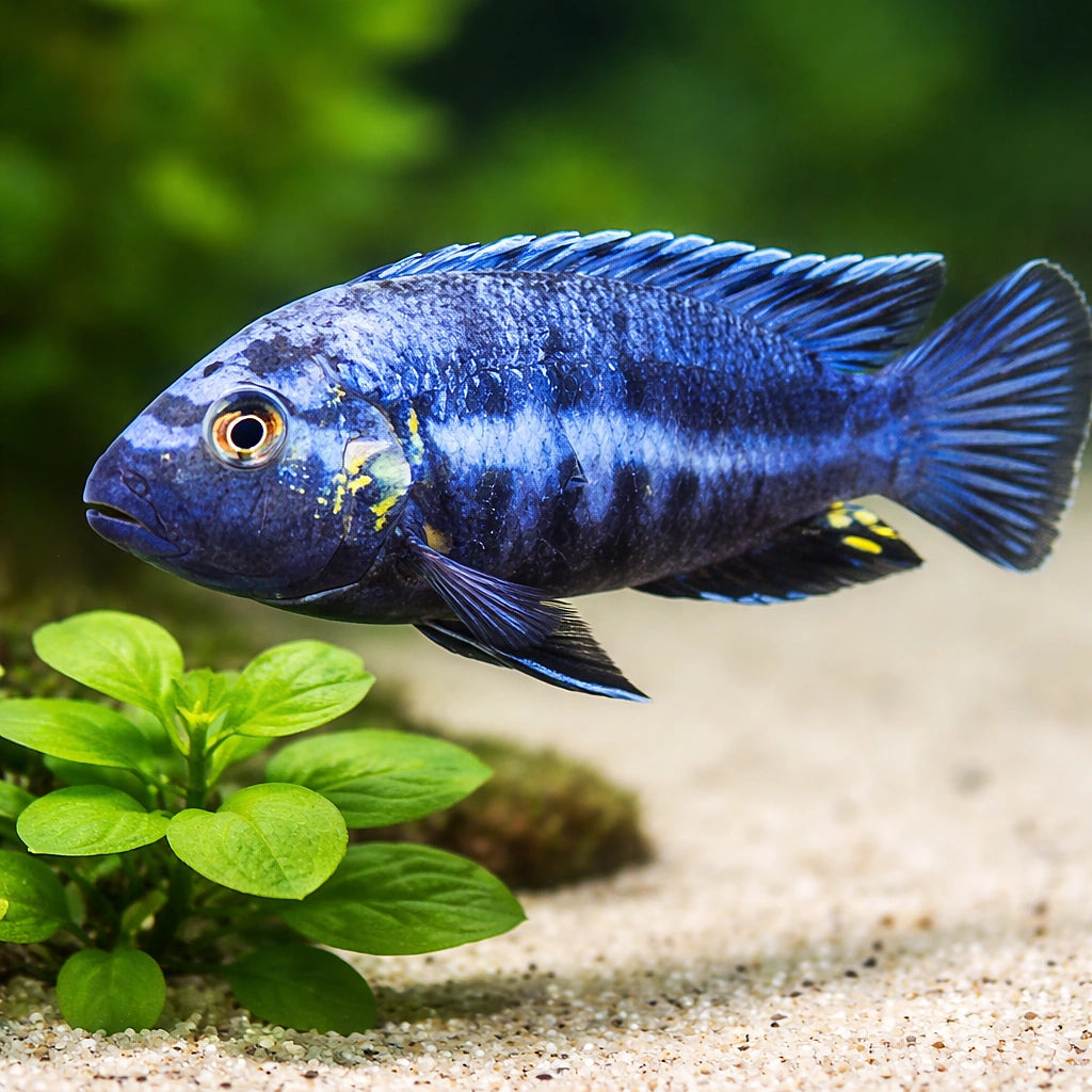 Brevis Mbuna — tropical fish for sale UK — AI scale plant view